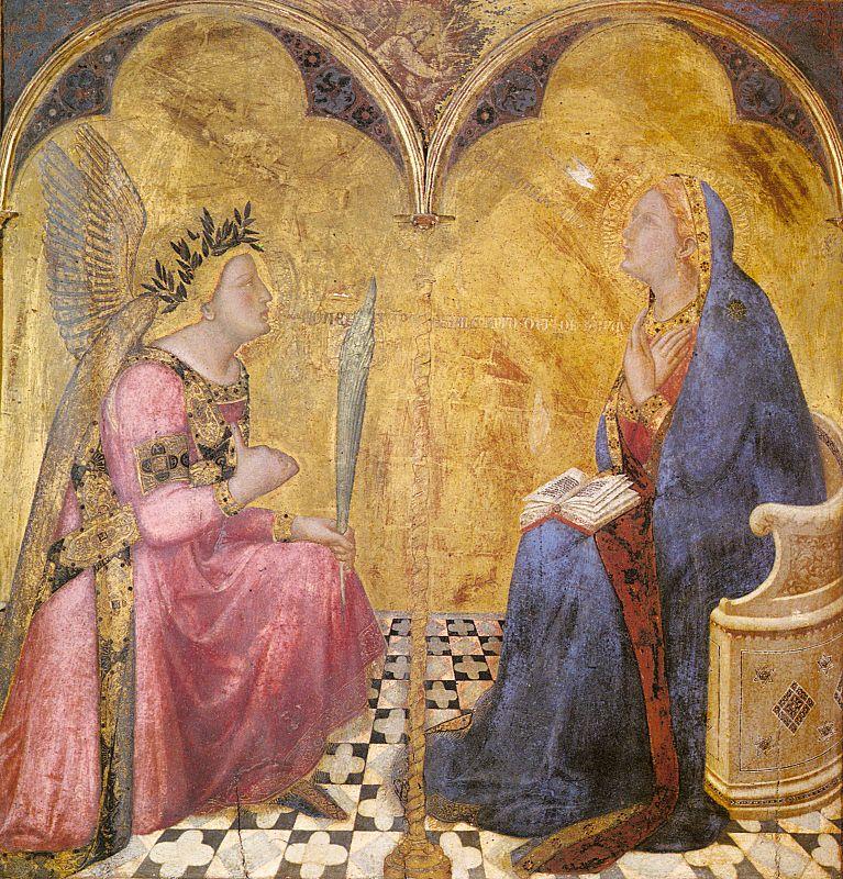 Ambrogio Lorenzetti Annunciation oil painting image
